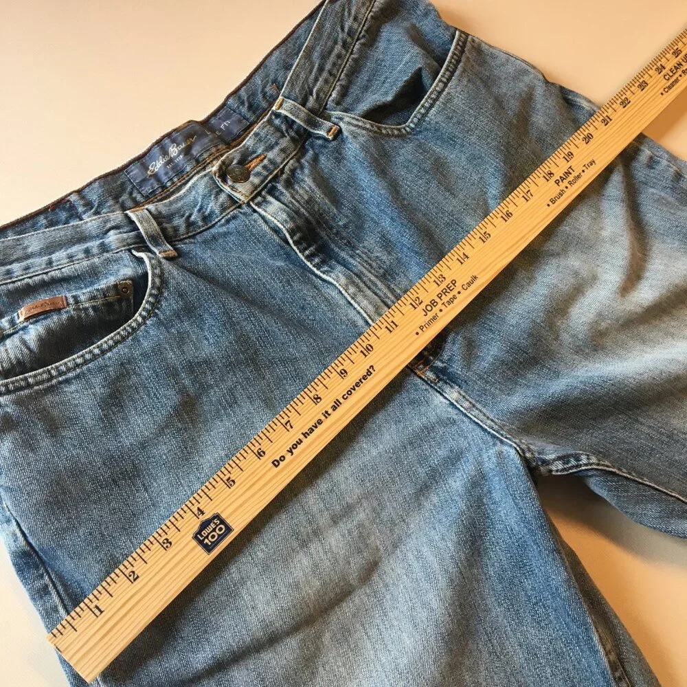 Eddie Bauer Jeans Mens Size 32 Loose Fit Distressed VTG Y2K